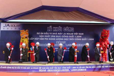  JA Solar Việt Nam khởi công nhà máy tại Bắc Giang